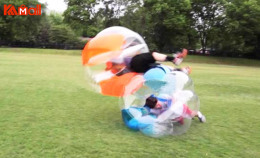 use inflatable zorb ball for happiness